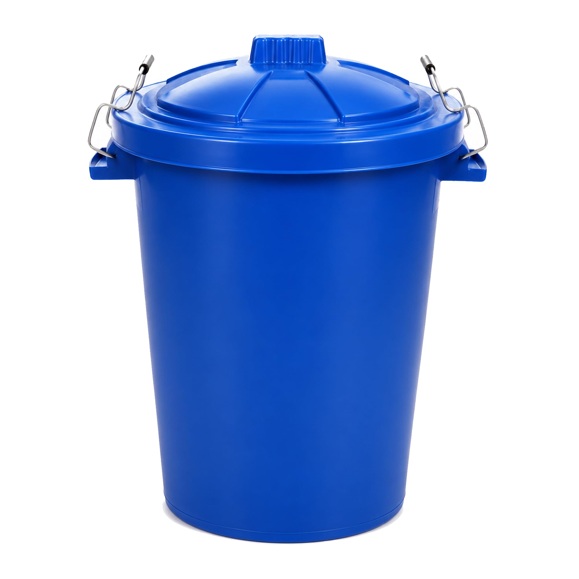 Chabrias Ltd 85 Litre Blue Garden Waste Bin with Locking Lid - UK MADE - Heavy Duty Outdoor Storage Bin, Blue Plastic Dustbin for Animal Feed, Bird Seed, Compost, Recycling/Rubbish Storage, Made in UK โ image 1