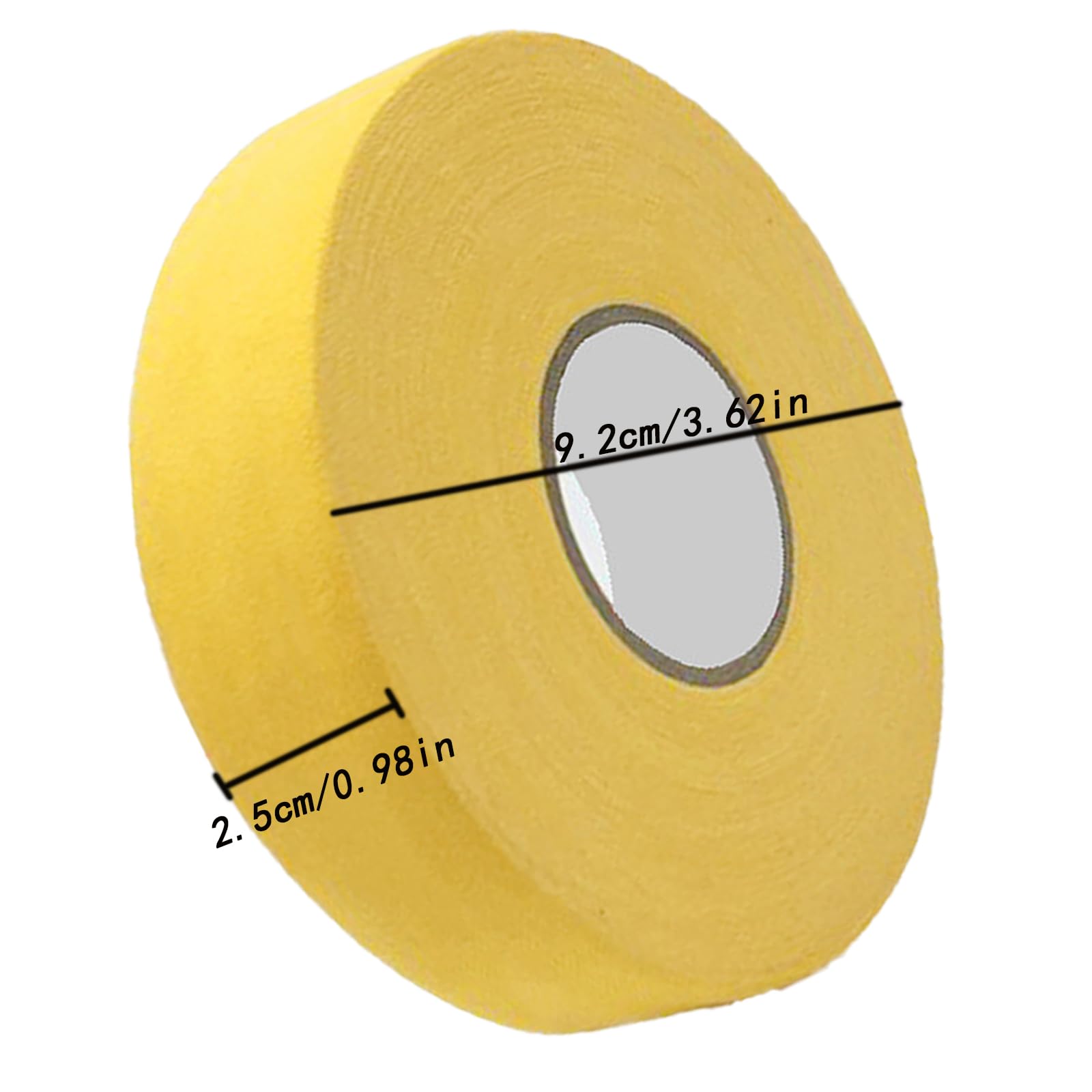 2 Roll Hockey Tape, Antislip Hockey Gripband, Zelfklevende Ice Hockey Grip Tape, voor Halters, Ringen, Optrekstang, Gymnastiek, Fitness, Sport. (Rode Roos, Geel