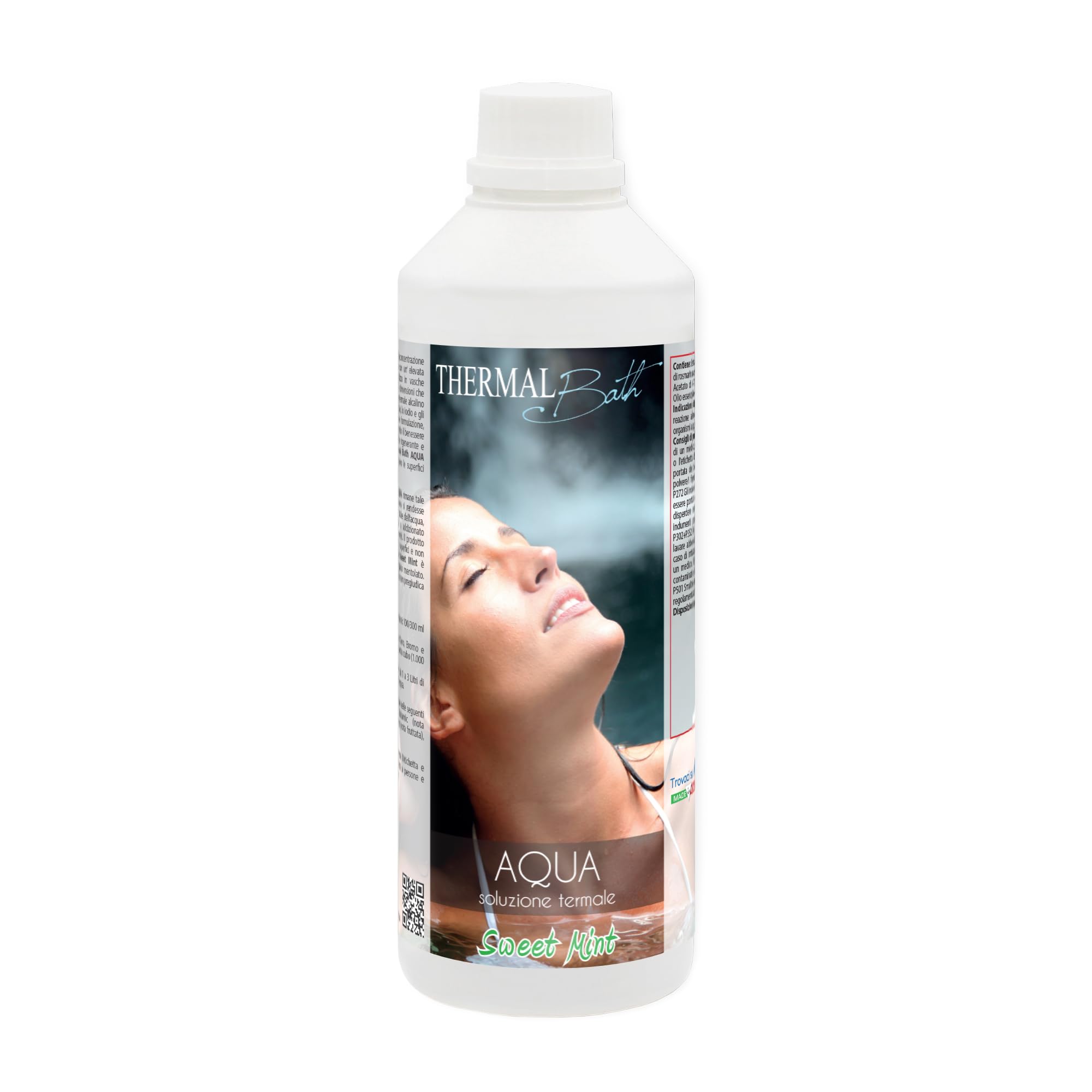 Thermal Bath SET Ossigeno Attivo past.20 gr 1,2Kg + 2pz Aqua Sweet Mint 1Lt | Ossigeno Pastiglie 20gr e Acqua Termale con Magnesio, Potassio e Iodio, Aroma Pino Mentolato, per Piscina e Spa Idromassaggio