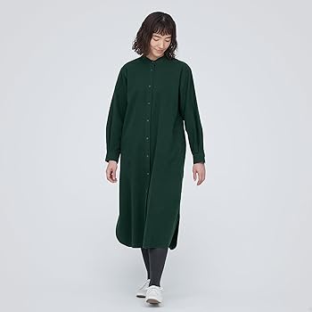 Amazon.co.jp: 無印良品 ワンピース 両面起毛フランネルスタンド