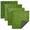 Juvale Synthetische Faux Gras Patch – 4-Pack – Antislip Turf, Groen, 30 x 30 x 0,6 cm