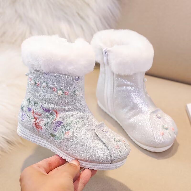 Kids Boy Girl Traditional Hanfu Embroidered Shoes for Outdoor Walking2