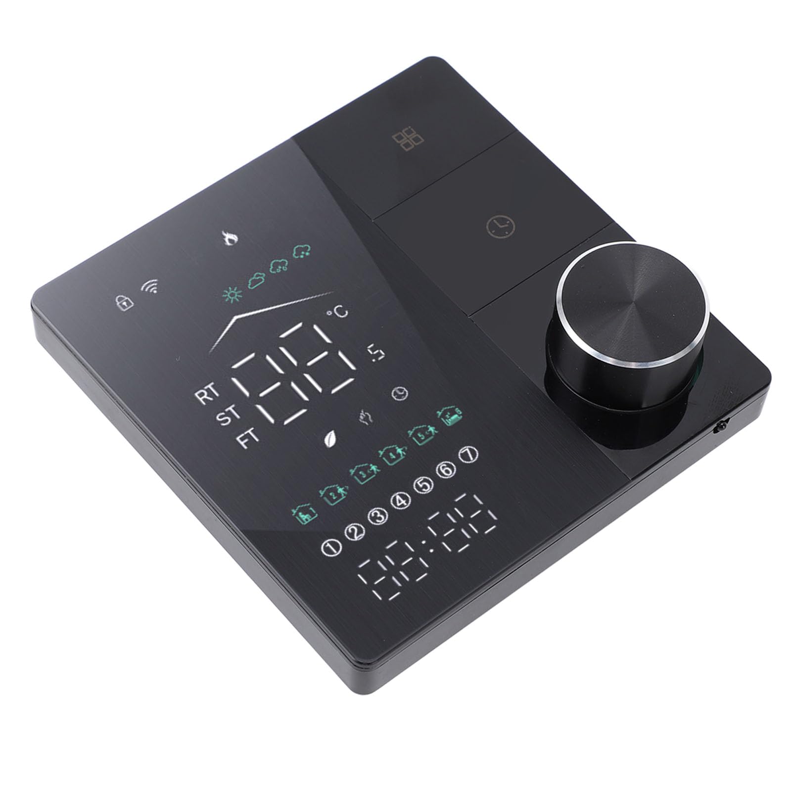 FTVOGUE Intelligenter Elektrischer Heizungsthermostat, KI-programmierbarer Digitaler Thermostat mit App-Steuerung für das Heimbüro, Sprachsteuerung, Kompatibel mit Xiao Ai Tmall Genie, 5–95 °F