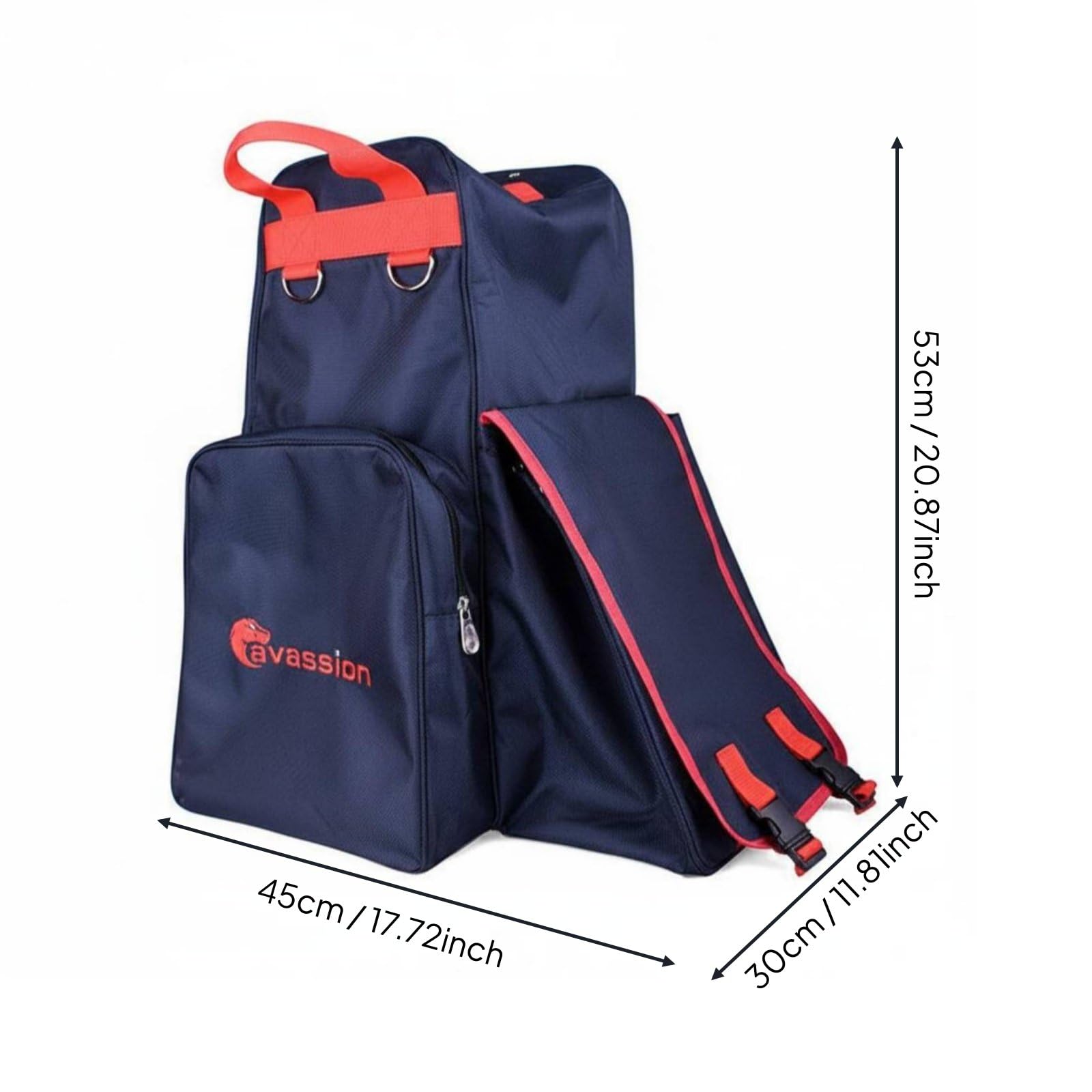 Borsa Stivali Casco Grandi Scomparti Porta Stivali Casco Manici Robusti Borsa Attrezzatura Equitazione per Cavalieri