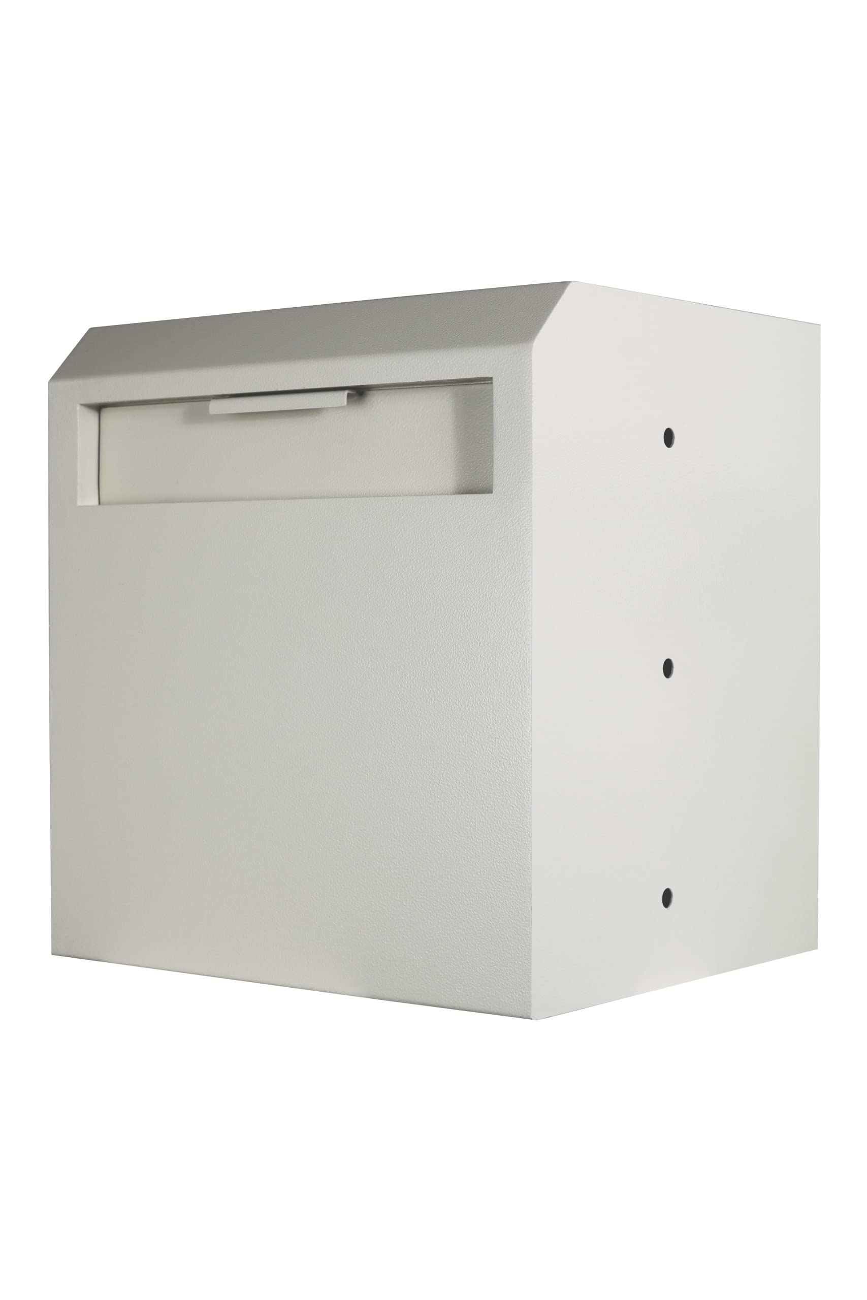 Protex WDD-180 Through-The-Wall Locking Drop Box, for key, remotes, cash, checks and envelopes, metal baffle, Pre-drilled mounting holes, double steel door,adjustable metal frames