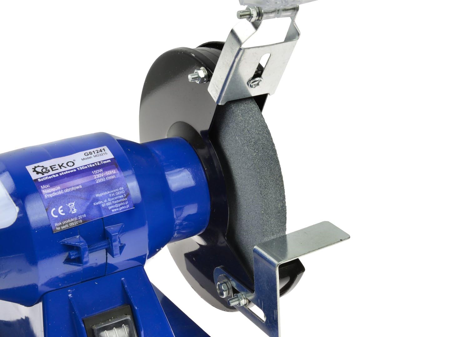 BSD Smerigliatrice da Banco Doppio Disco 150 mm - Levigatrice Professionale per Lucidatura e Finitura, Potenza 150W, Corpo in Alluminio, Design Compatto