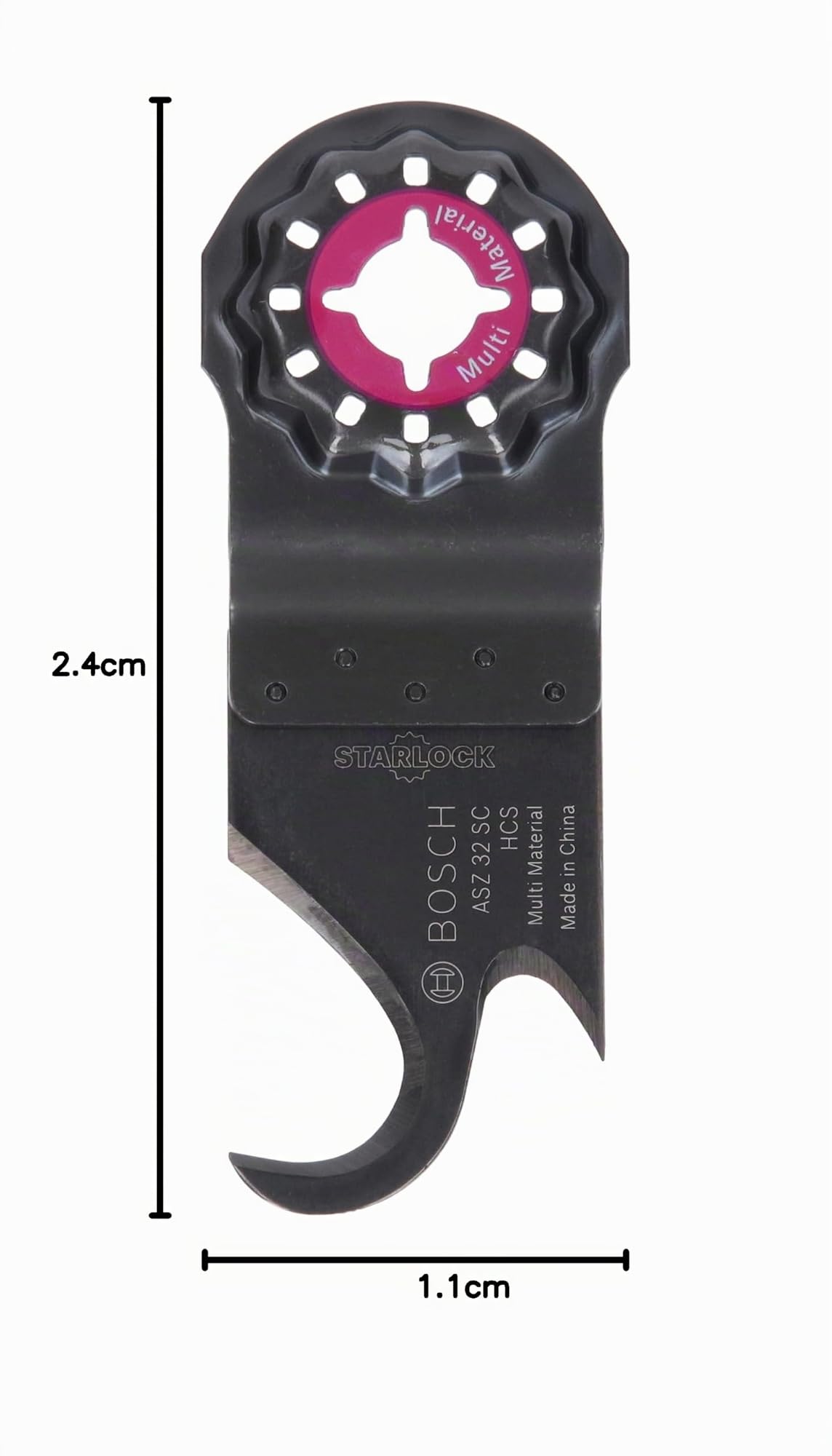 Bosch Accessories 2609256D22 Lame HCS multi-usages ASZ 32 SC 32 x 93 mm accessoire Starlock