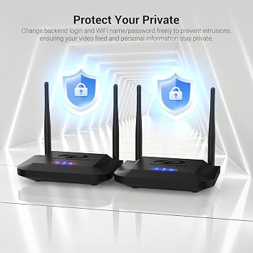Wireless HDMI Transmitter and Receiver 4K Decoding 1080P 60HZ, 656 FT