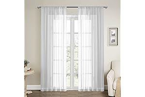 Loyalady White Linen Curtains: Sheer Elegance for Your Living Space