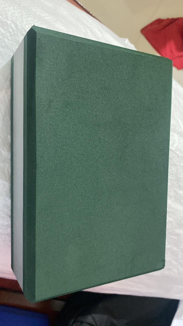 Foam Block for Enhanced Stability and Alignment | Essential Yoga Prop for Balance and Posture Support | Green (Pack of 1)-image-4