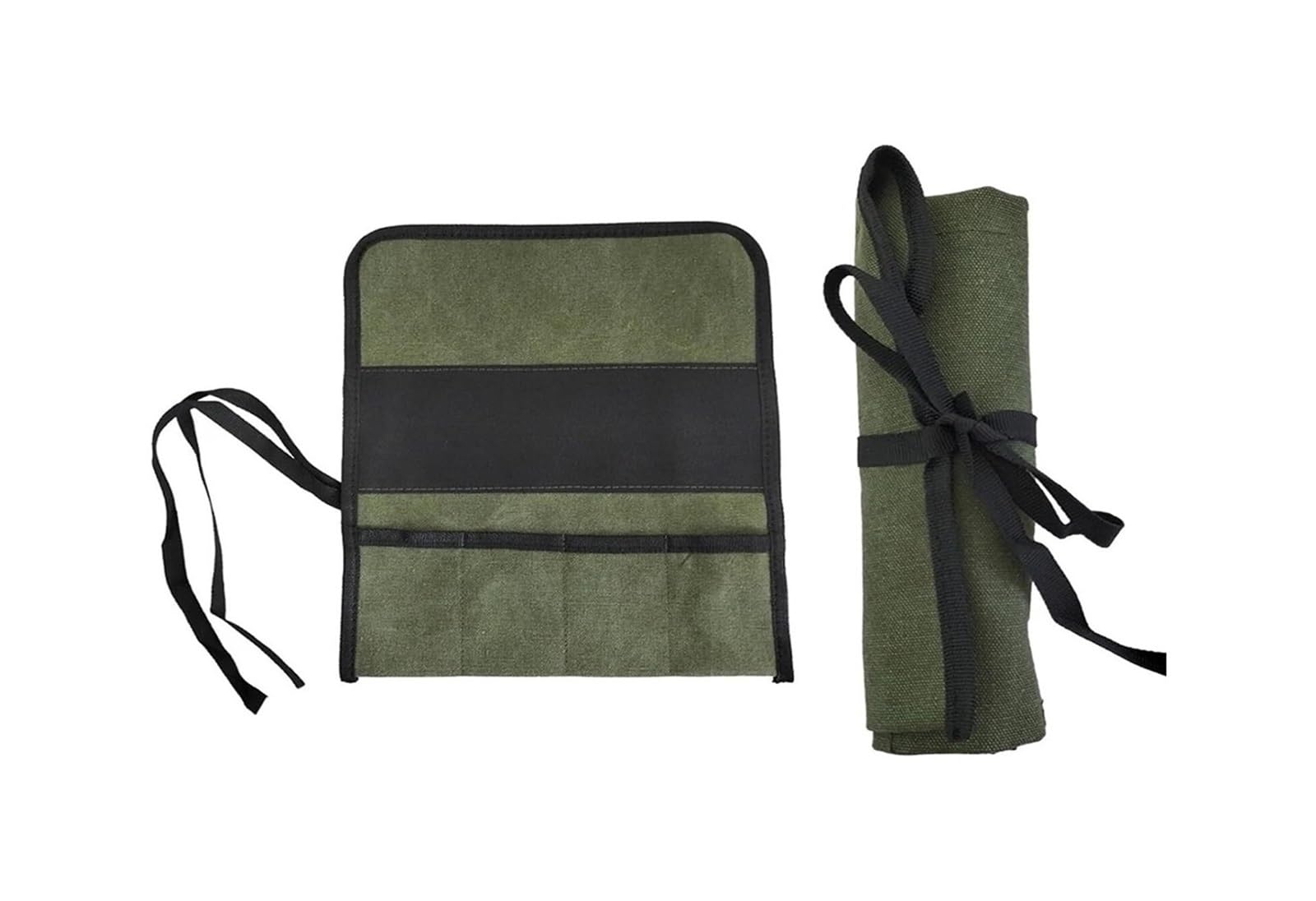 Bolsa De Herramientas Enrollable Tela Oxford Gris 33x27cm