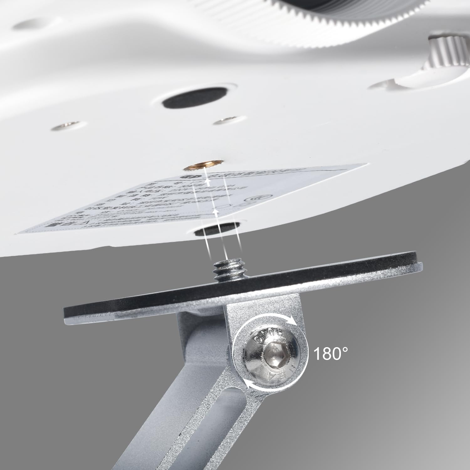 Salange Support de Support de projecteur Bureau,Mini projecteur,Rotatif à 360° avec des Projections d'interface à vis de 1/4 de Pouce (6mm),pour la Plupart des projecteurs,Argent