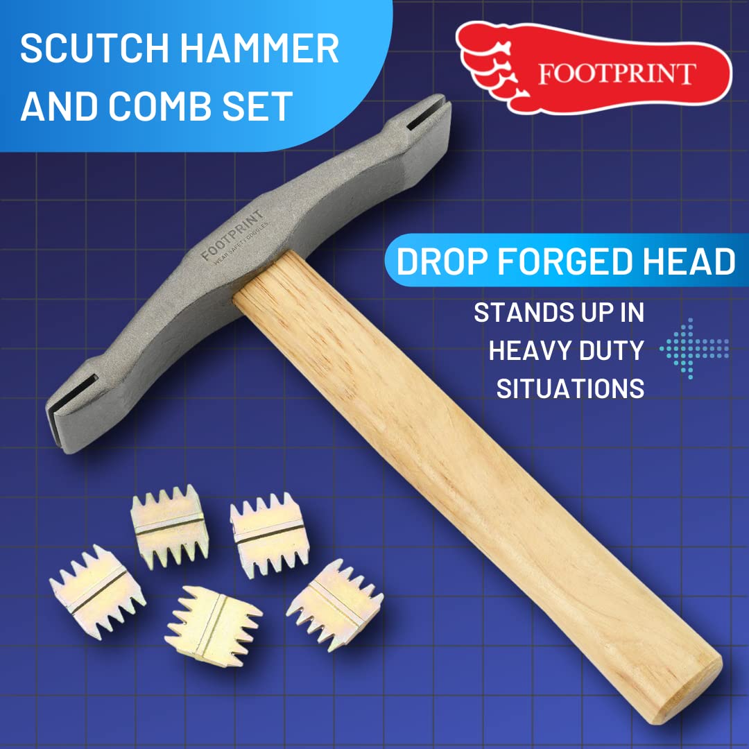 Footprint 11950 Marteau de coupe avec manche en hickory