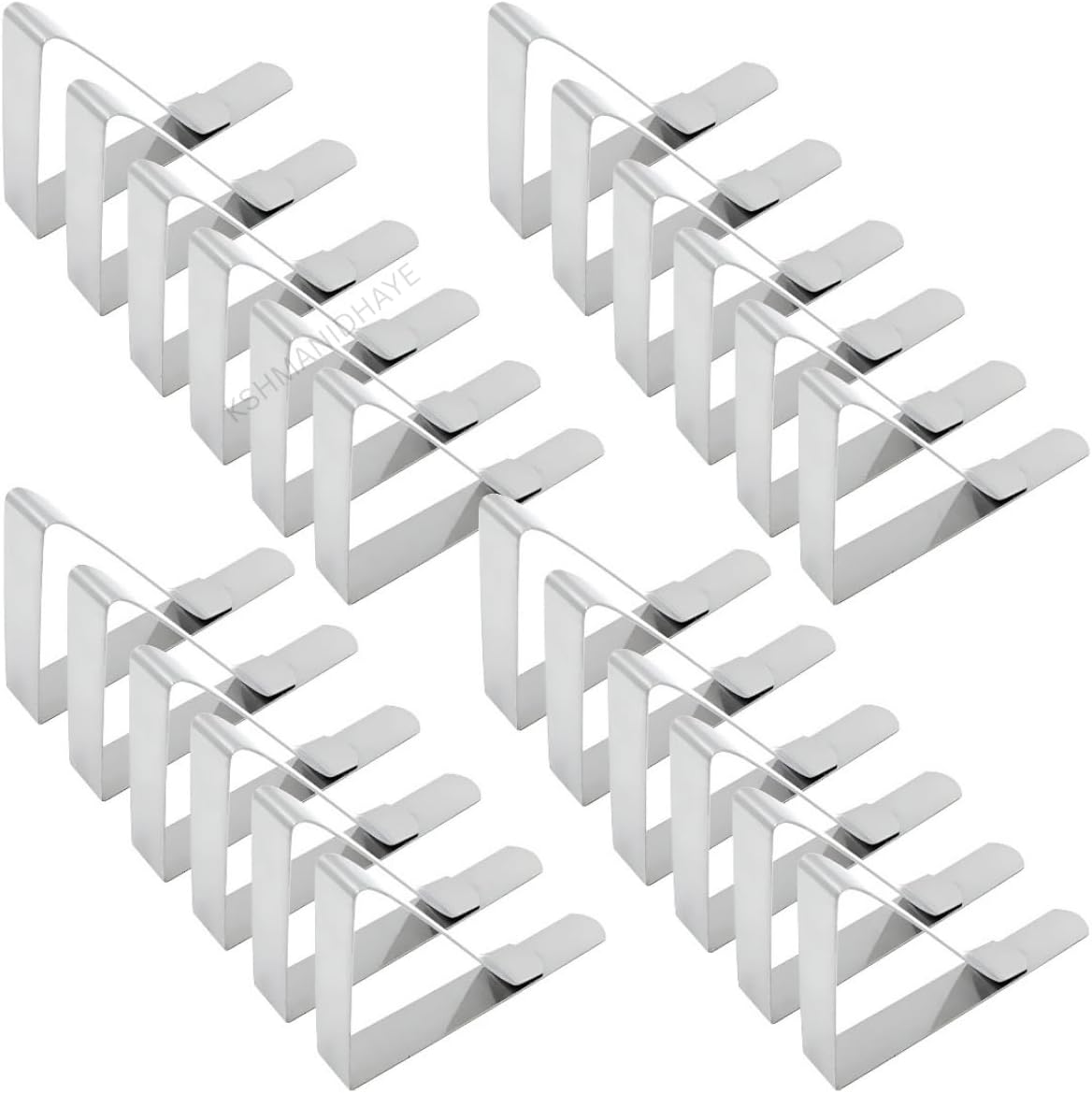 Stainless Steel Tablecloth Clips, Table Clips for Table Cloth, Stainless Steel Table Cloth Clip, Windproof Table Cloth Clips for Dining Table (24)