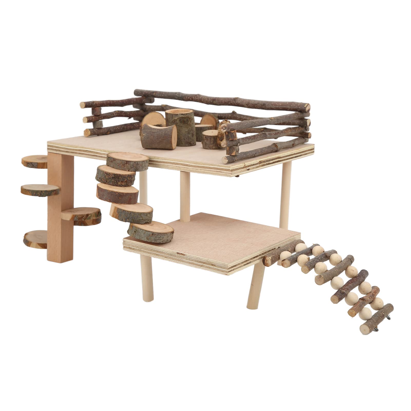 Juguetes de escalada de hámster de madera, juego de actividades para hámster, plataforma de escalada versátil para mascotas pequeñas, ideal para mejorar la actividad y el tiempo de juego