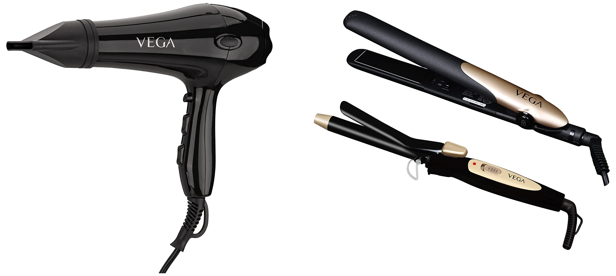 Hair Straightener Ceramic Pro 2000 Hair Dryer Vega Pro Touch 1800
