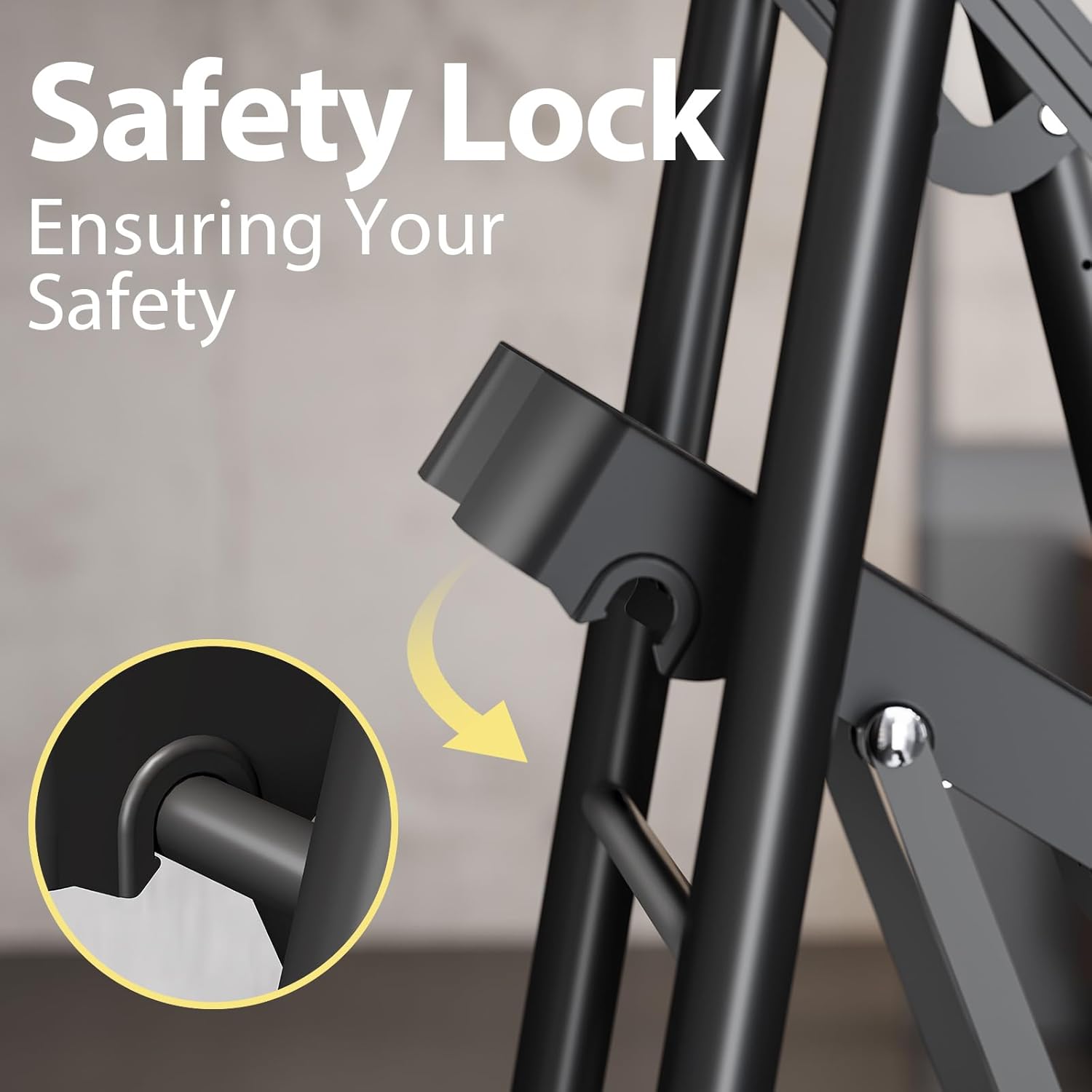 Safety Lock mechanism on KINGRACK ladder