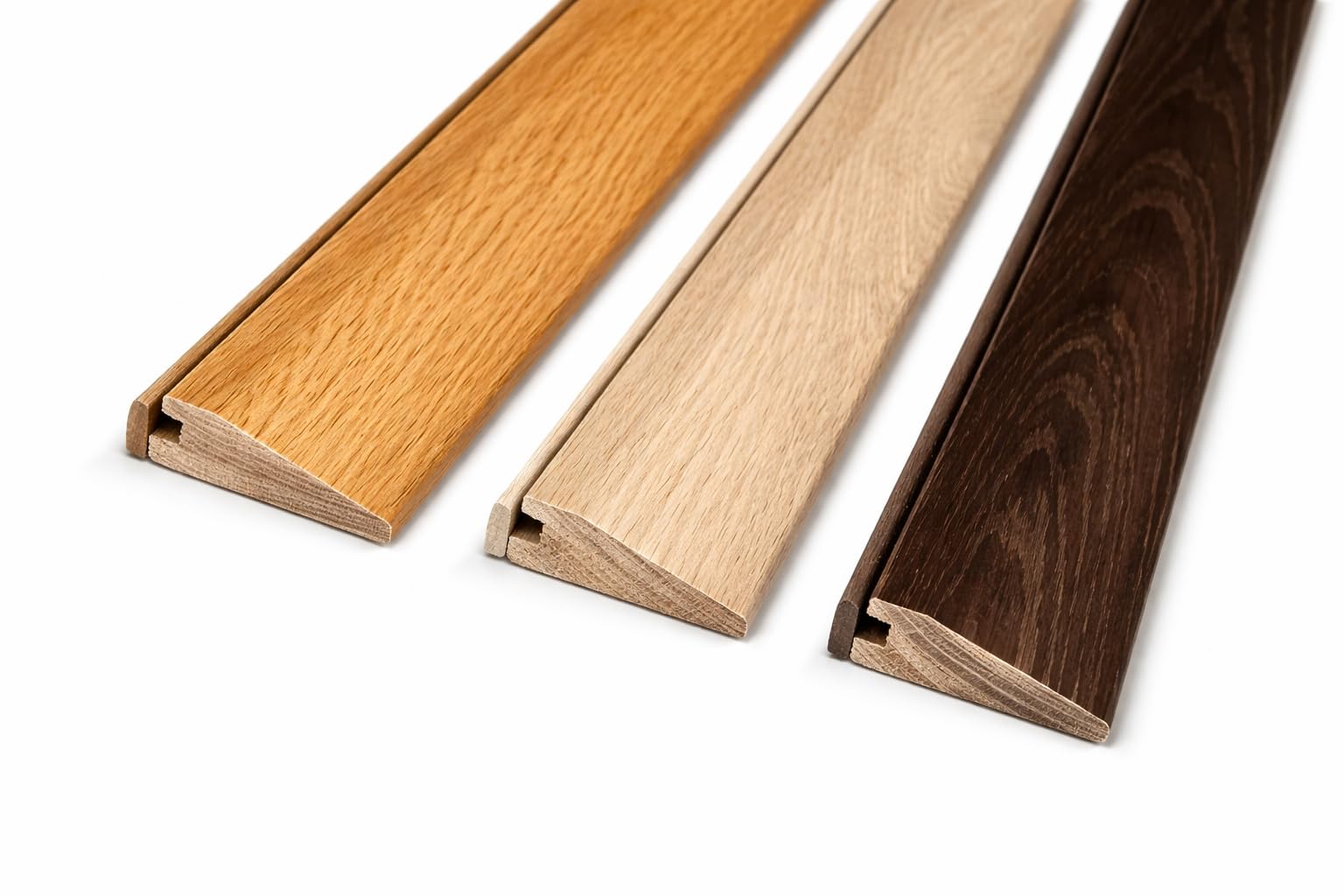 Seuil de Porte à la Suisse en Bois Made in France – Barre de Transition Sol 99 cm – Compense Différence de Niveau (1,9 ou 2,2 cm) – Plusieurs Couleurs – Idéal Parquet, Carrelage, Rénovation