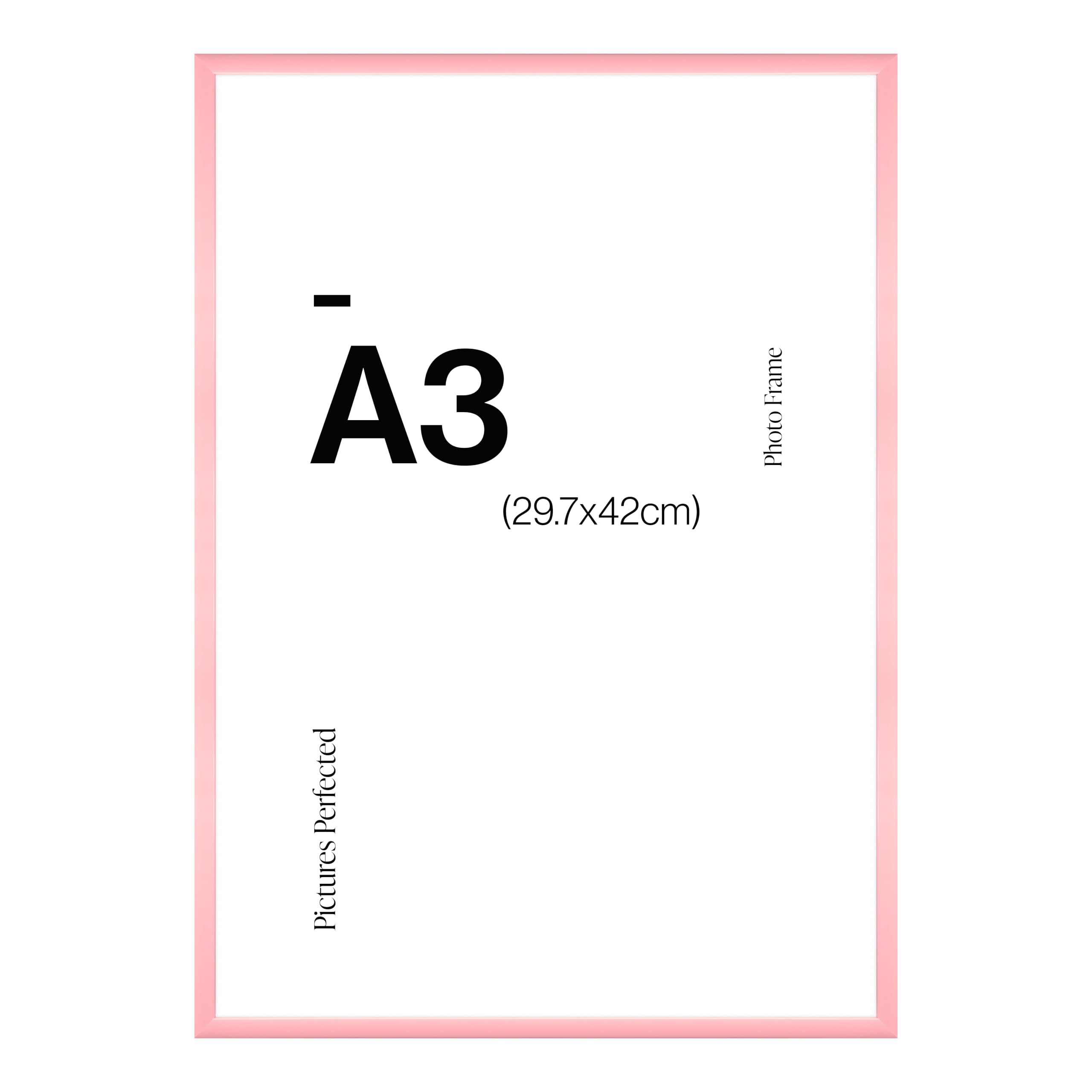 Modern Pink A3 Photo Frame for A3 (29.7 x 42cm) Photos or Pictures
