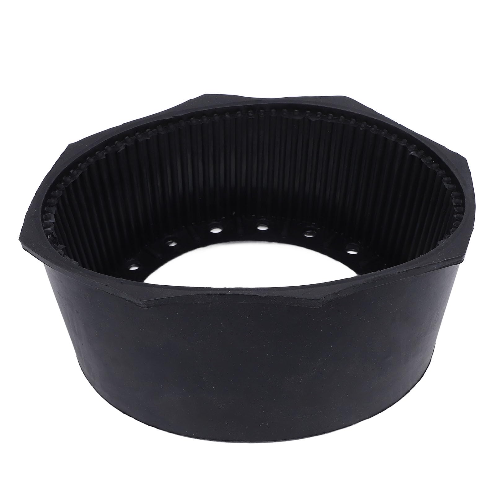 Black Rubber Diving Cylinder Boot, Cylinder Boot Octagon Rubber Boot for 12l Aluminum Alloy Flat Bottom Diving