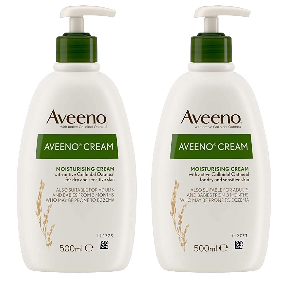 2 x 500ml Moisturising Body Cream Dry Sensitive Skin Hydrating Lotion