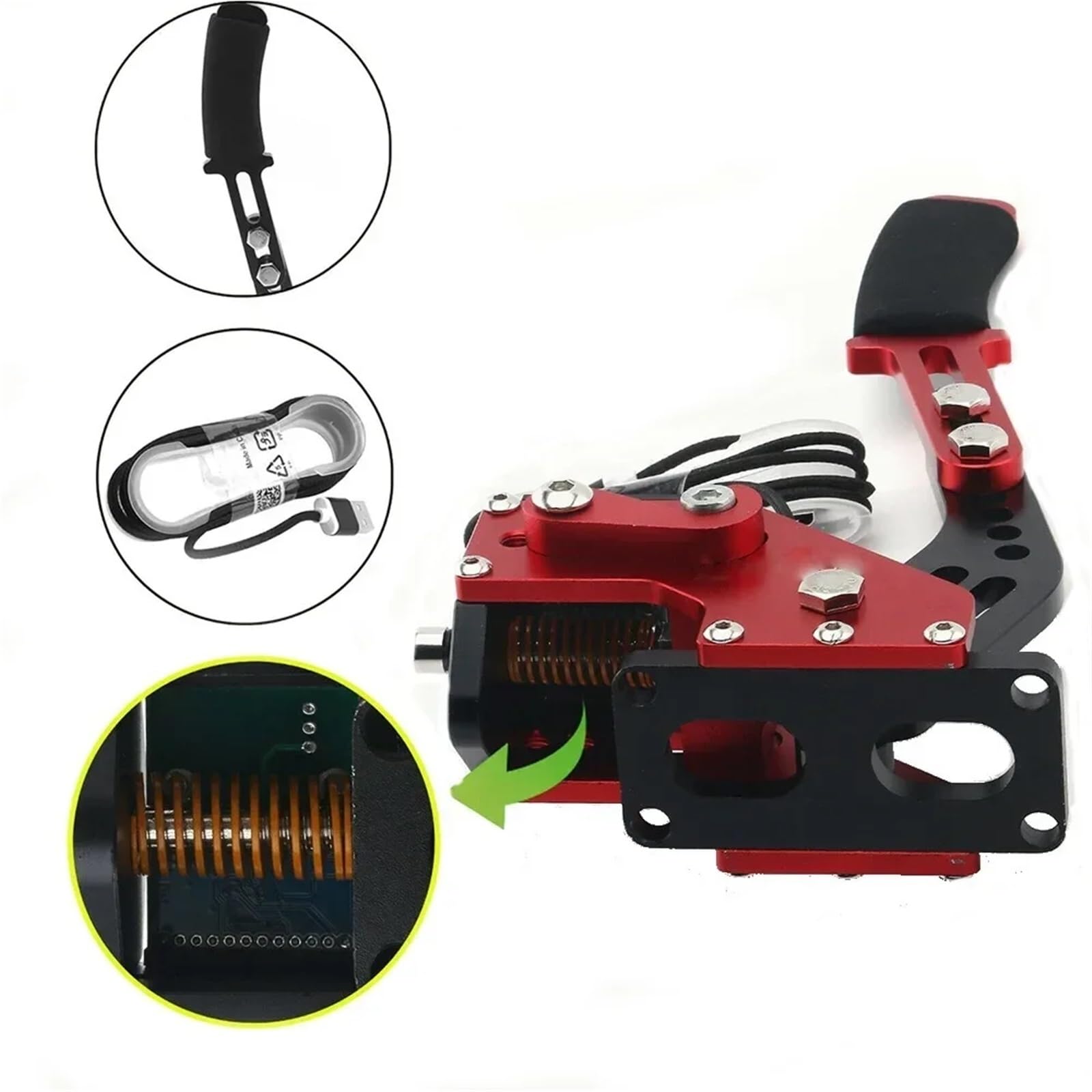 Karta SIM hamulca ręcznego USB do gier wyścigowych G25/27/29 T300 T500 64-bitowych na PC Fanatecosw Dirt Rally Drift Hamulec ręczny El Brakes Lever