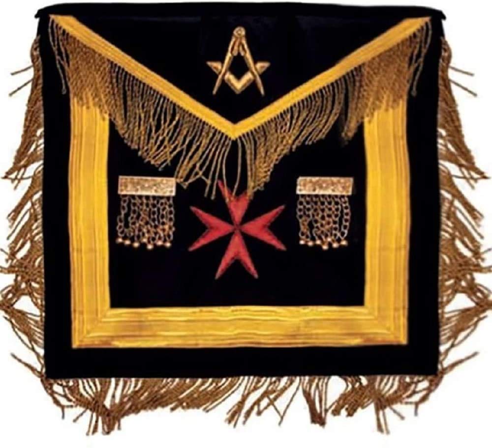 Tablier de droite SGLOM Souverain Grand Lodge de Malte vêtement rituel standard 1 couleur