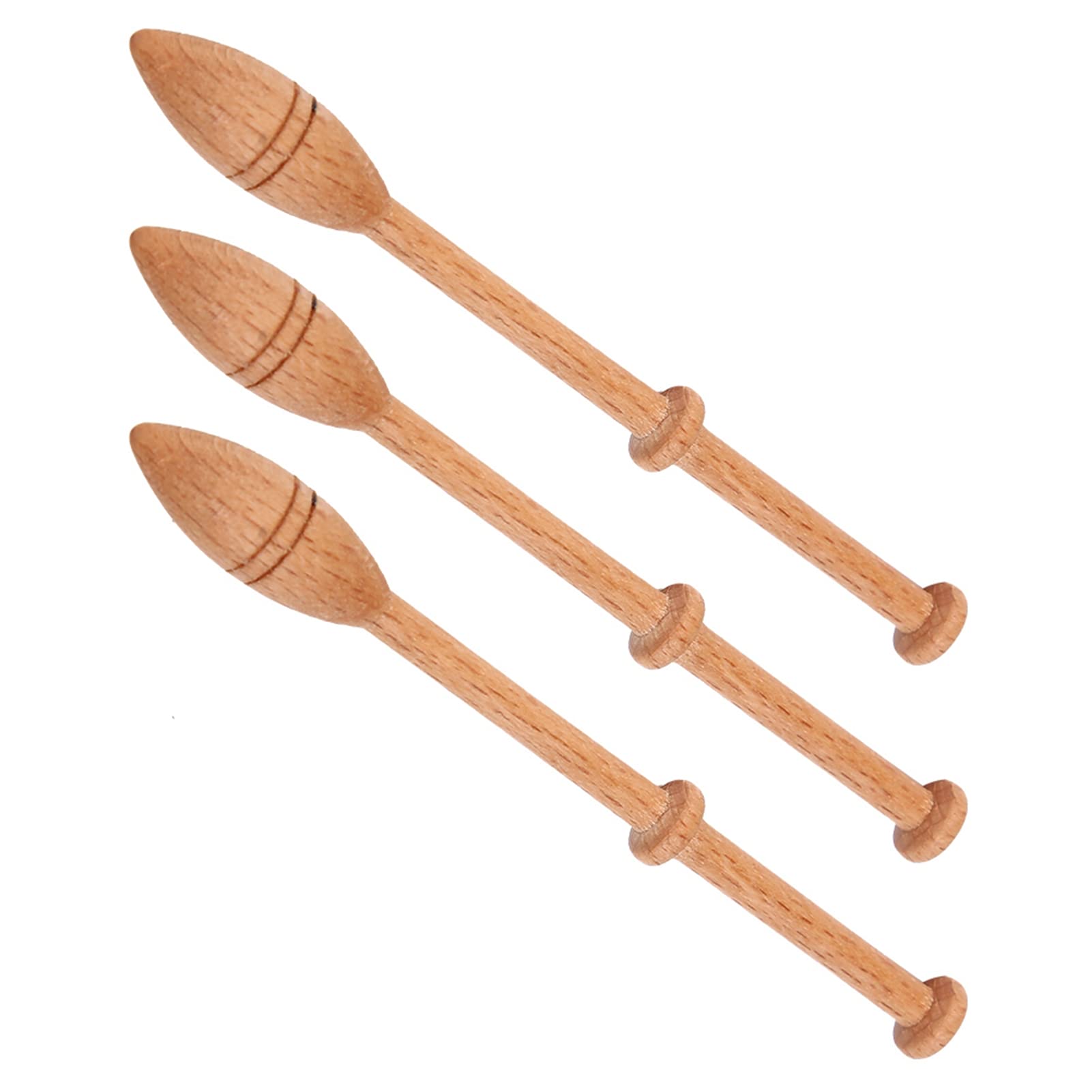Shanrya Bobine vuote, 10 Pezzi Bobine di Filo vuote in Legno Bobine vuote Bobine vuote da Cucito Colore Legno Naturale 47 mm x 31 mm