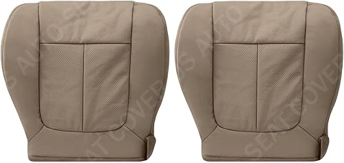 2009 2010 para Ford F150 Lariat Front BOTFor Toms Cubierta de cuero perforada marrón