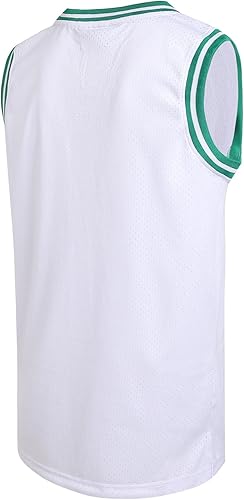Miniatura 2 de DEHANER - Camiseta de baloncesto en blanco para hombre, de malla, entrenamiento, entrenamiento, deportes, uniformes de equipo, trajes para fanáticos
