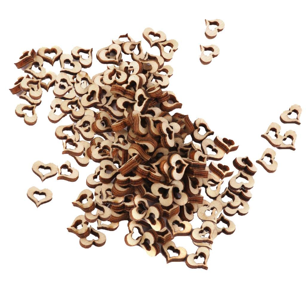 Fashion My Day® 3mm Wooden Blank Hollow Heart Embellishments DIY Crafts 10mm 100pcs | Home & Kitchen| Craft Materials| Knitting & Crochet| Crochet| Crochet Hooks-image-12