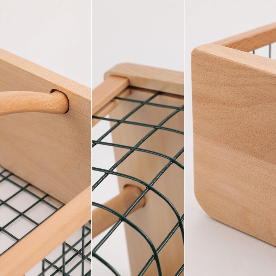 Cesto di frutta di legno personalizzato della rete metallica, canestro del | Porta prodotti in ferro e legno inciso, regalo di inaugurazione della casa