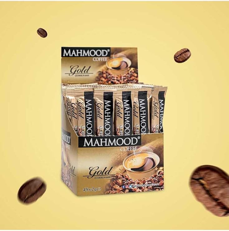Mahmood Coffee Gold Instant Granulated Coffee 48 Pieces X 2 gr (2 SETS)
