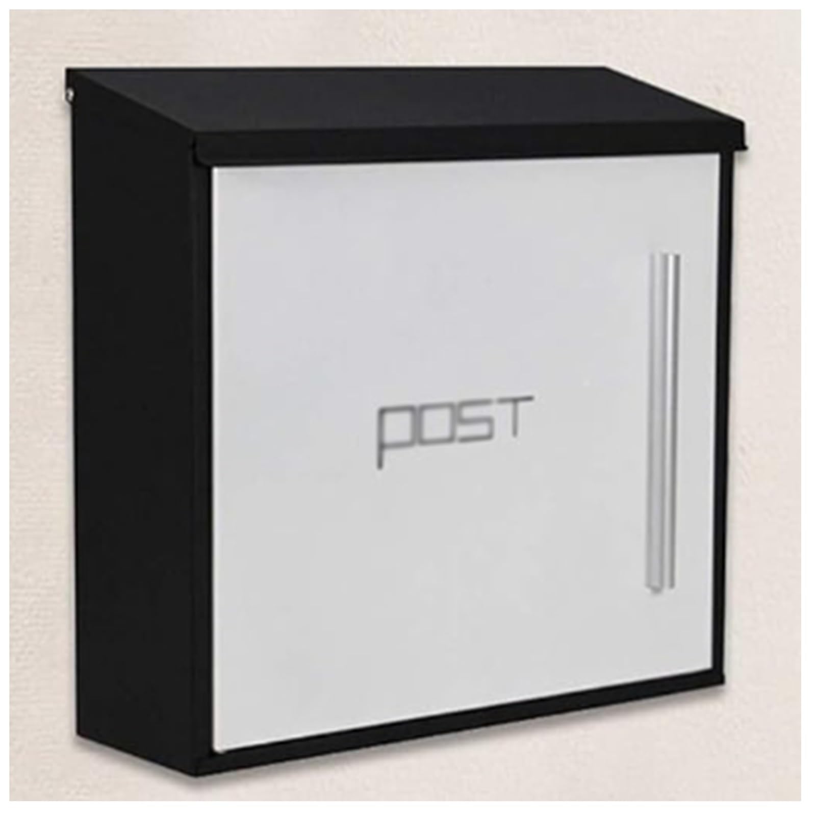 NQNFWCRJ European Style Lockable Metal Mailbox Modern Villa Wall Mounted Letter Boxes Outdoor Weather Proof Mailboxes with Shockproof Foam Pad Inside