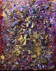 Orgon-Wandbild 30x40cm, Harz + Metall + Heilstein-Kunst, Energiegemälde | Orgonit