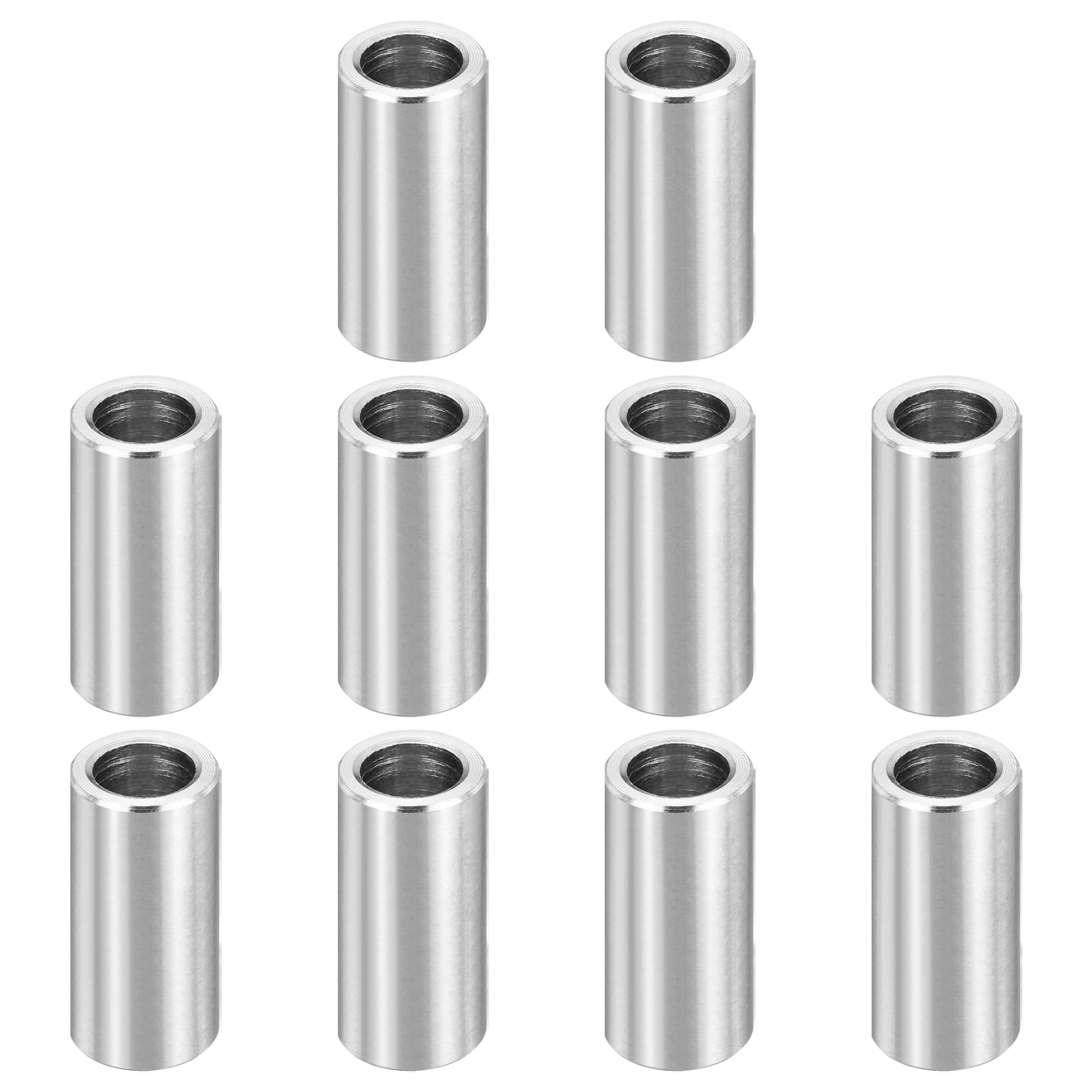 PATIKIL M8 Stainless Steel Spacers, 12Pcs Metal Spacer 8mm ID x 12mm OD x 28mm L Screw Standoff for 5/16" or M8 Screw
