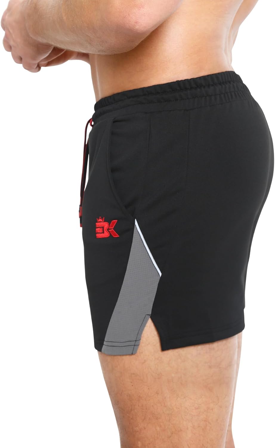 BROKIG Men's 4" Fitted Gym Workout Shorts Breathable Quick Dry Lifting Athletic Running Shorts with Pockets Comfy Casual - Image 6