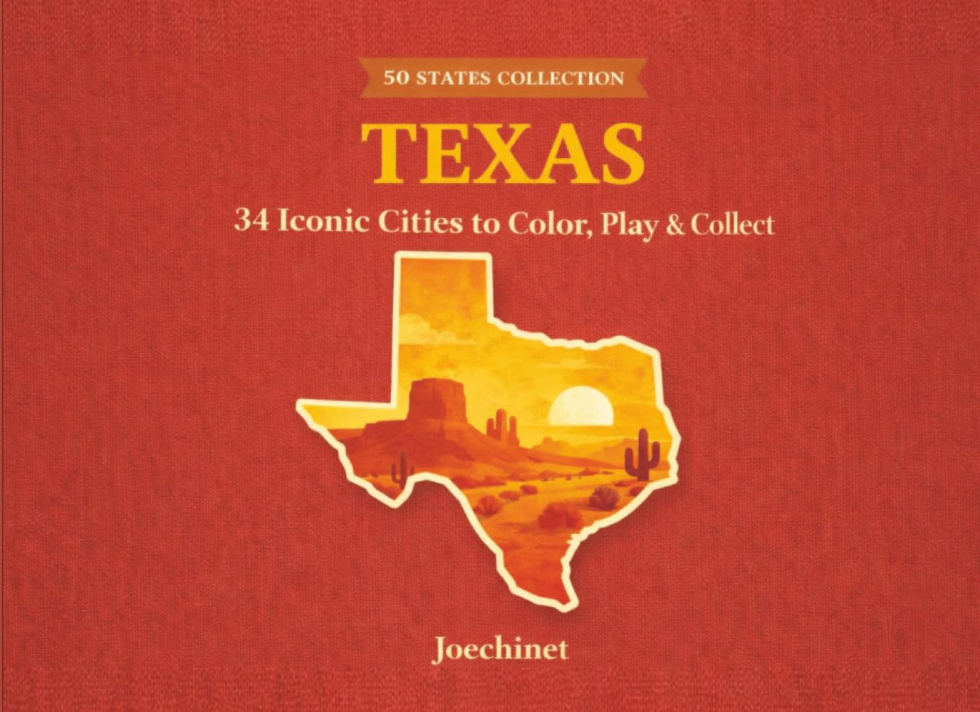 Texas: 34 Cities to Color (50 States Collection)