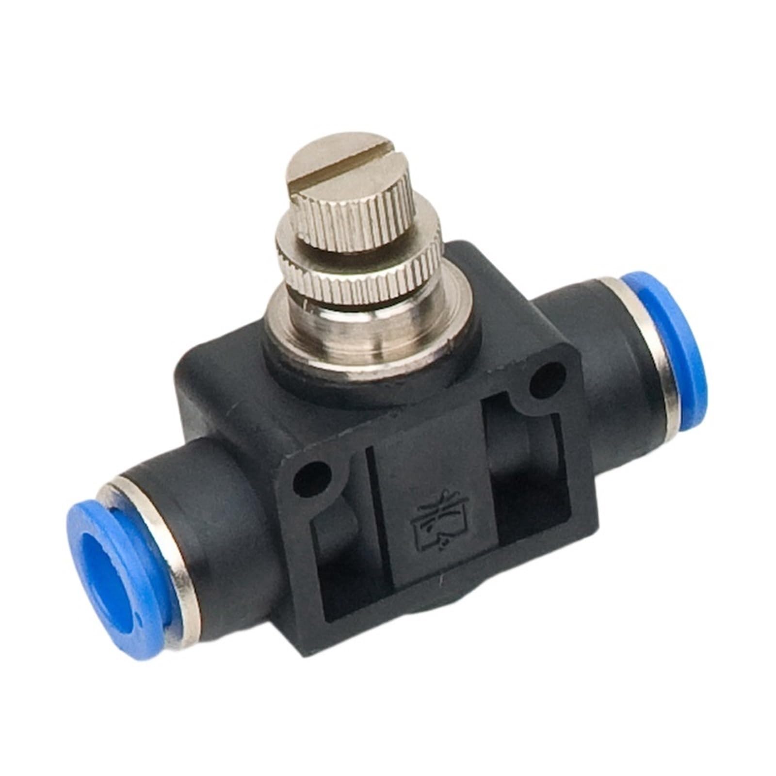 1 pieza de conector PA/SA, componentes manuales, unión de plástico, regulador recto, válvula de mariposa, tubería de empuje rápido, accesorios neumáticos(PA06 6mm)