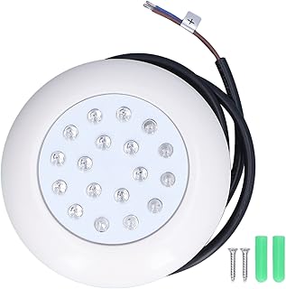 YEmirth 10W 12V 18LED Luz de piscina IP68 Iluminação de piscina à prova d'água RGB Subaquática Iluminação de piscina em mudança 1000LM Lâmpada de lagoa LED Luz de piscina para luz de piscina RGB