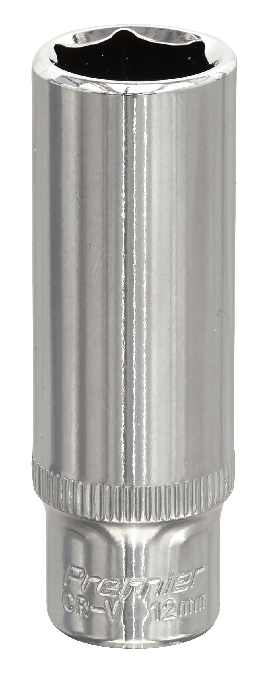 Sealey WallDrive Socket 12mm Deep 1/4"" Drive Fully Polished Finish Tool SP1412D