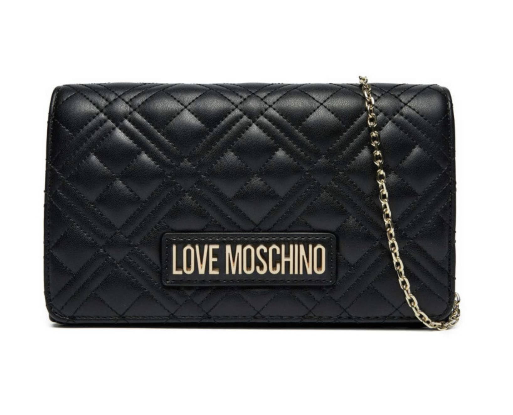 Love Moschino Women's Black Cross Body Bags, One Size, Shoulder Bag Stylish Design