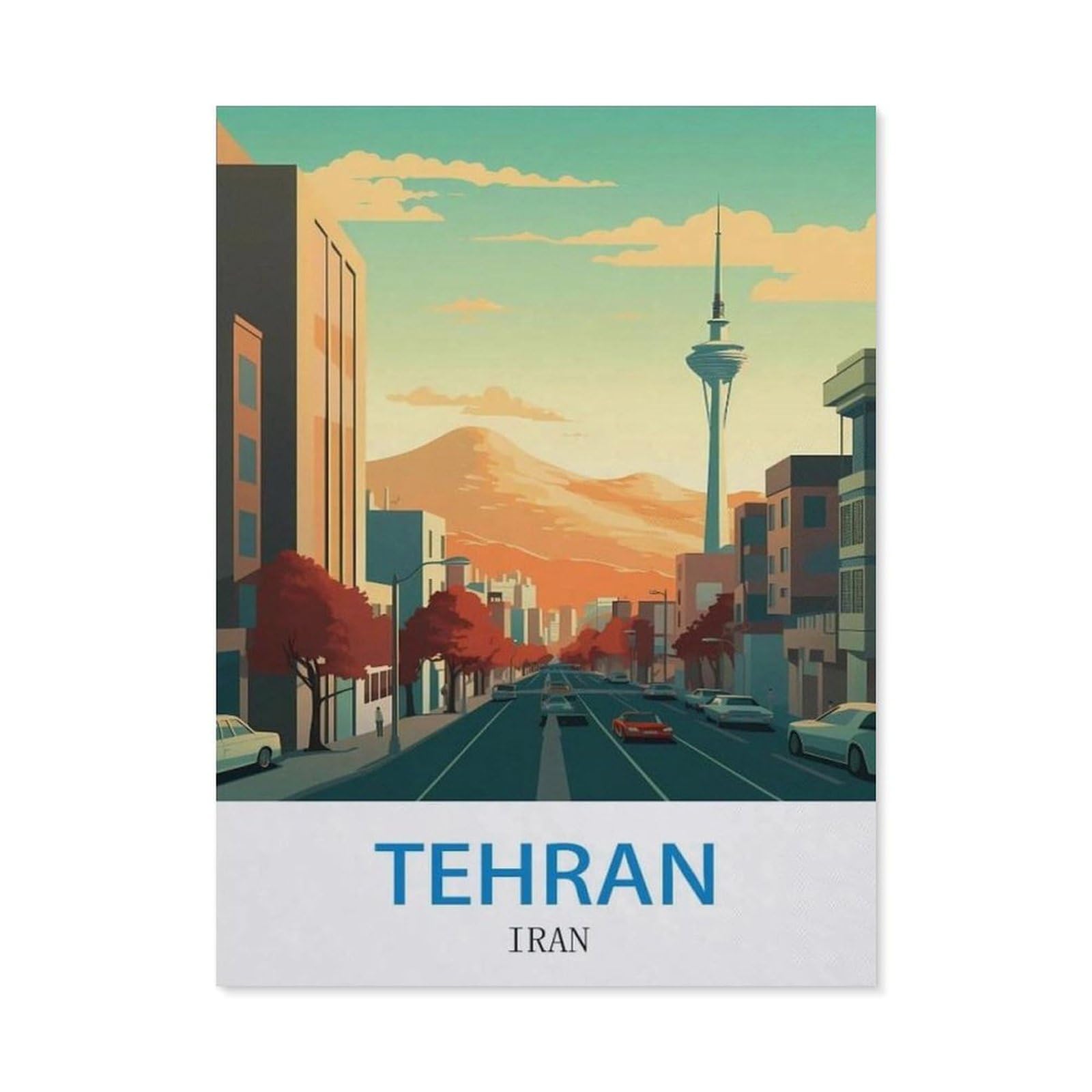BEAYODKP Diamond Painting Kits for Adults and Kids，Tehran（50x60cm）
