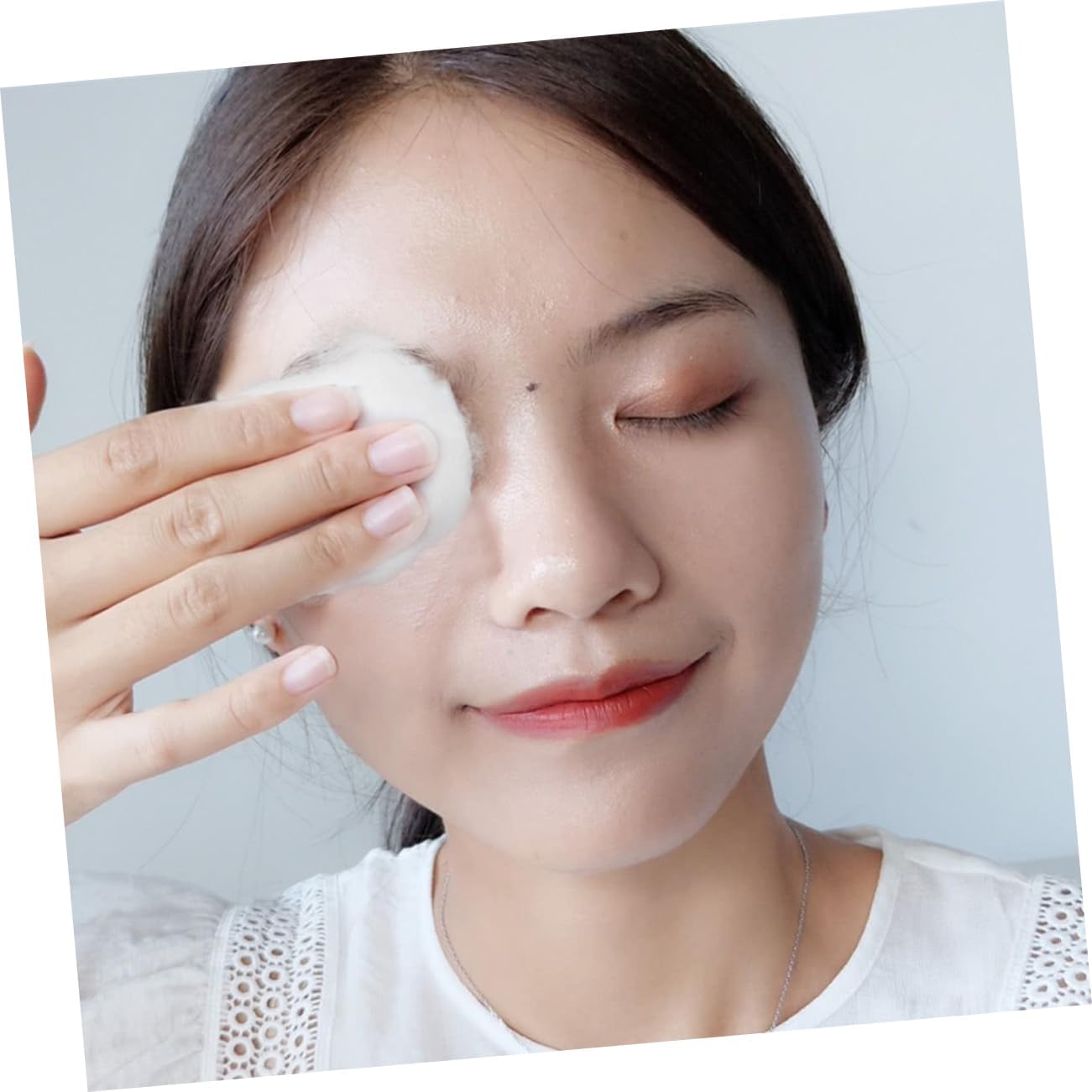 1bag Face Cotton Balls Bag Gentle Pure Cotton Makeup Removal Pads Reusable for Beauty Salons