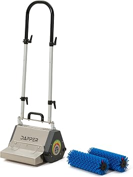 14" Counter-Rotating Brush CRB Carpet & Hard Floor Cleaning Machine 450 RPM, Quiet 53 dBA, Compact 41 lb Commercial Scrubber Ideal for Offices, Hotels & Small Spaces