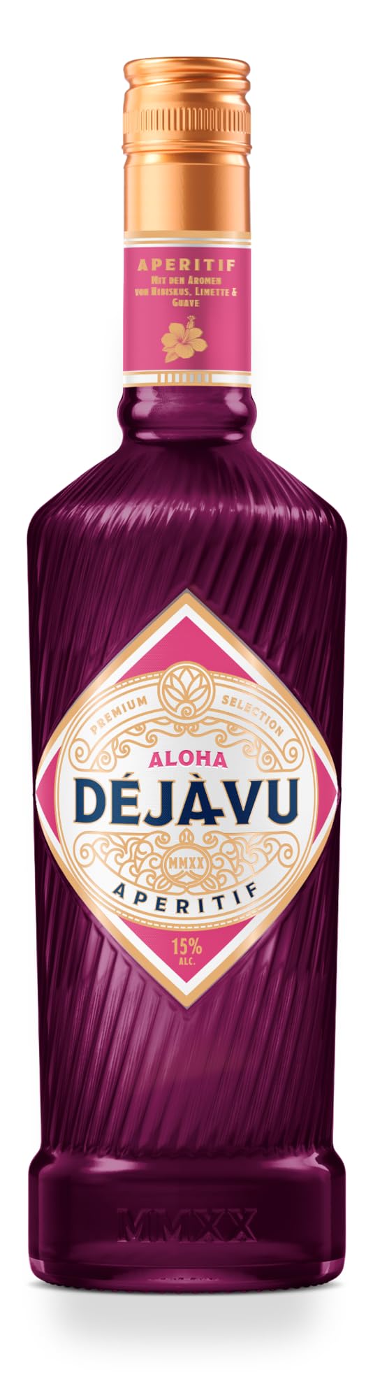 Déjà-Vu | Aloha Déjà-Vu Aperitif | Der Duft ferner Inseln | Aromen von Hibiskus, Limette & Guave| 0,7L