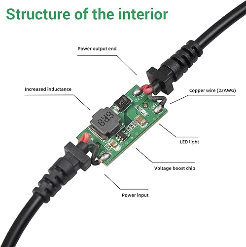 Miniatura 7 de Adaptador USB C macho a 12 V, cable convertidor de enchufe USB a encendedor de cigarrillos de coche, 1 paquete