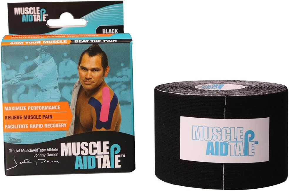 MuscleAidTape Kinesiology Tape (Black)