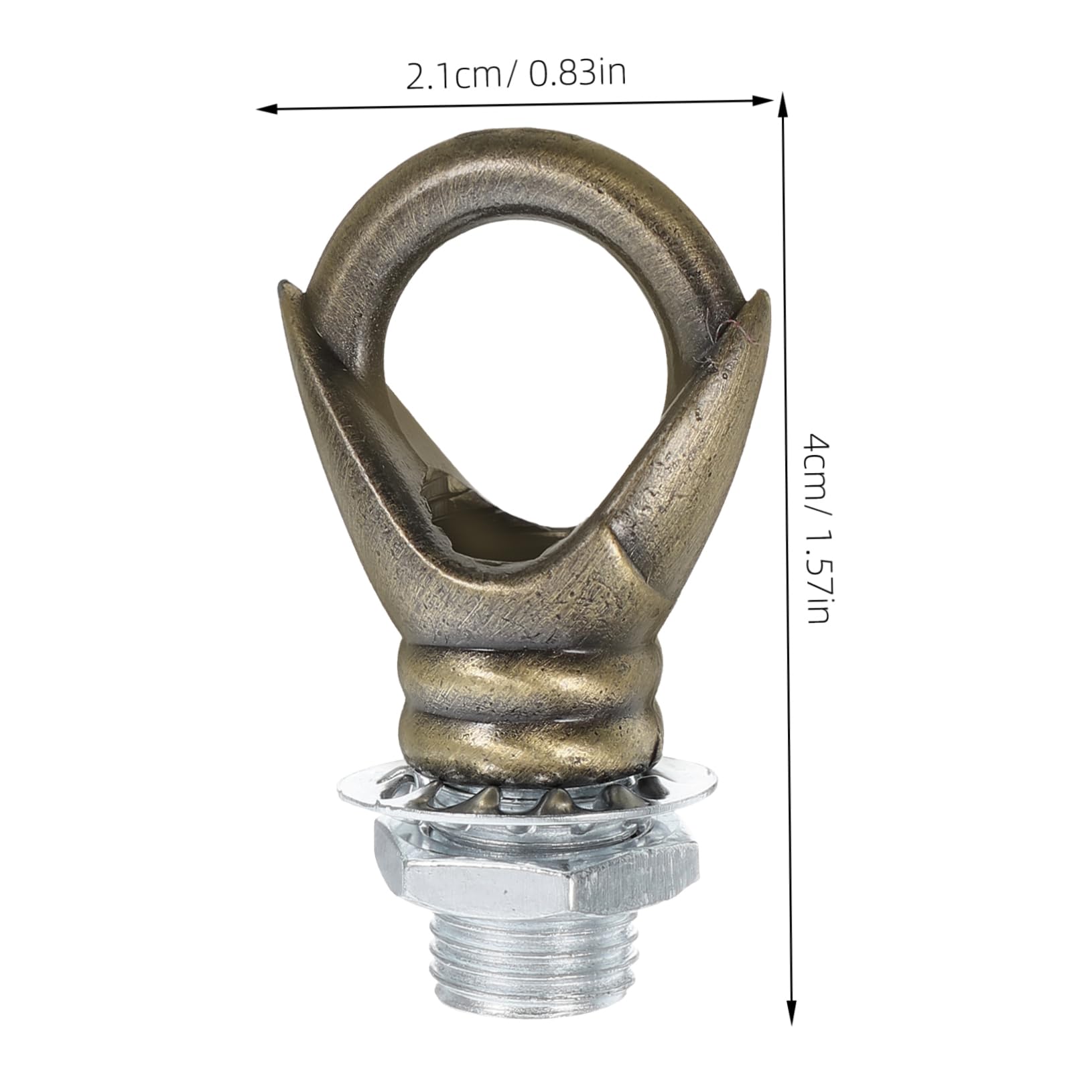 Gogogmee Hanging Lamp Hook 5 Pcs Ceiling Lamps Hook Rings for Chandeliers Connection Ring Chandeliers Pendant