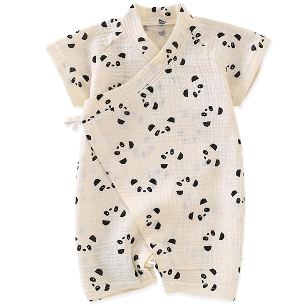 HahaNice Japanese Kimono Baby Thobe Cotton Infant Linen Romper 0-24 Months — view 15